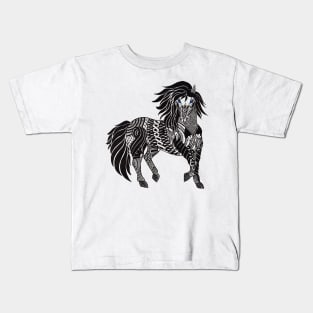 Mandala horse Kids T-Shirt